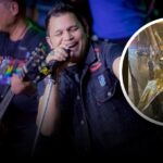 “บ่าววี” ถูกวัวชนรถสภาพพังยับ 